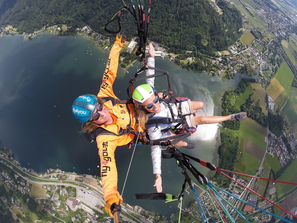Paragleiten und Gleitschirmfliegen in Villach, von der Gerlitzen - Kärnten